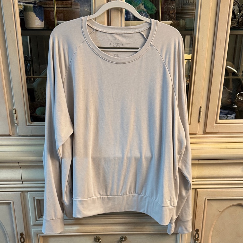 Cozy Earth Brushed Bamboo Pullover Crew